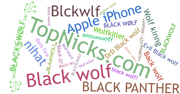 Soprannomi per Blackwolf