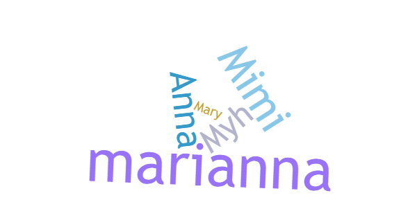 Soprannomi per Marianna