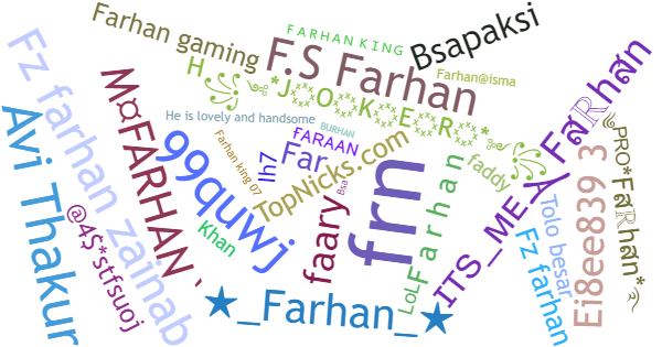 Soprannomi per Farhan