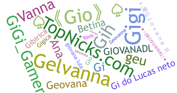 Soprannomi per Giovana