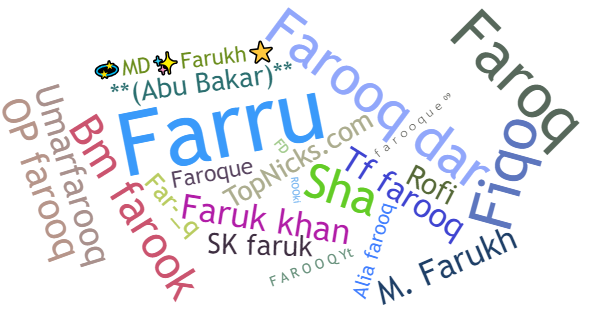 Soprannomi per Farooq