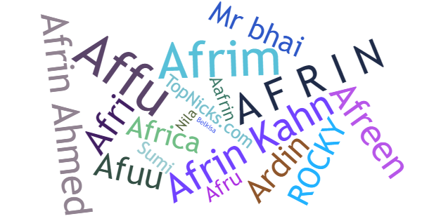 Soprannomi per Afrin