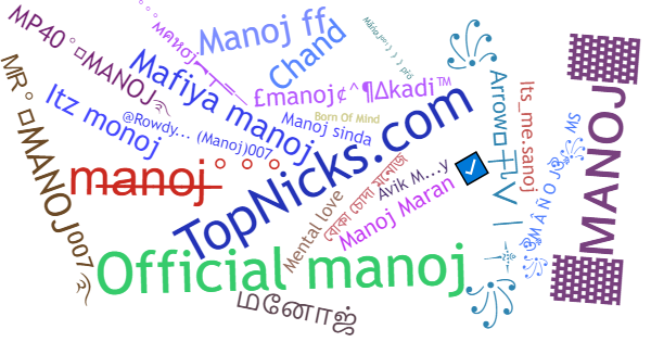 Soprannomi per Manoj